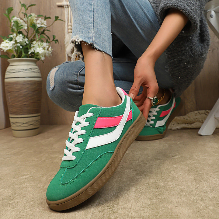 Damen Sportliche Sneakers mit atmungsaktivem Textil-Obermaterial und rutschfester Sohle Drune
