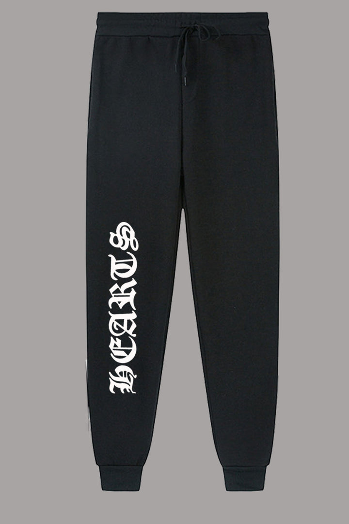 Damen bequeme Sweatpants mit seitlichem Schriftzug Drune