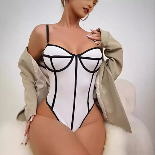 Damen Eleganter Figurformender Bodysuit Drune