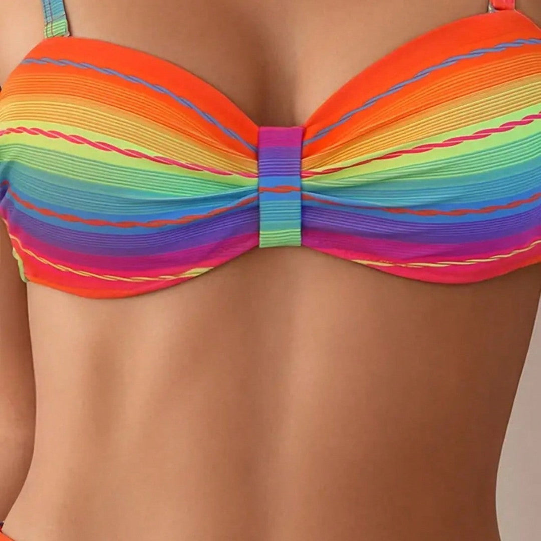 Damen Bikini-Set mit komfortablem Bügel und einstellbaren Trägern Drune