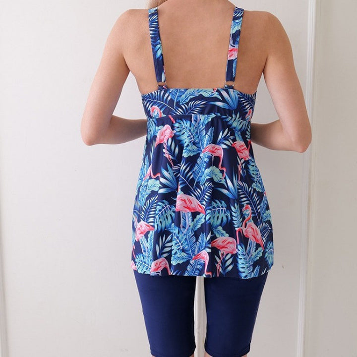 Damen Tankini-Set mit floralem Design und figurumspielender Passform Drune