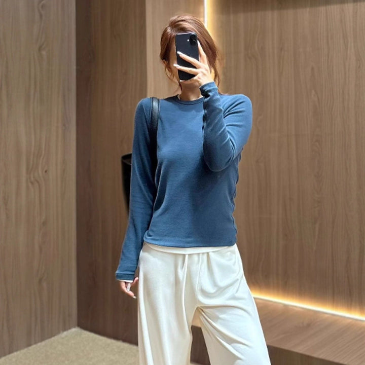 Damen lässiger Langarmshirt Drune