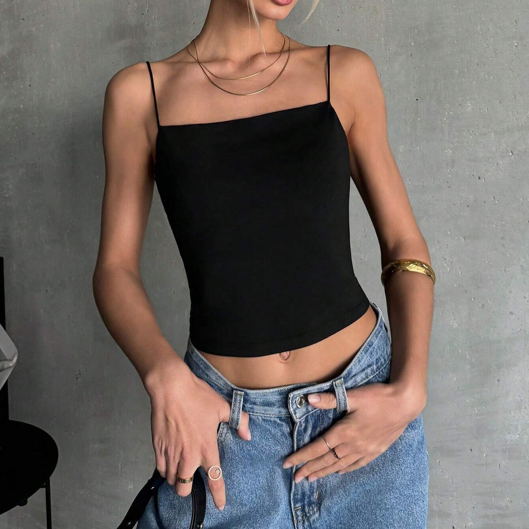 Damen ärmelloses Crop-Top Drune