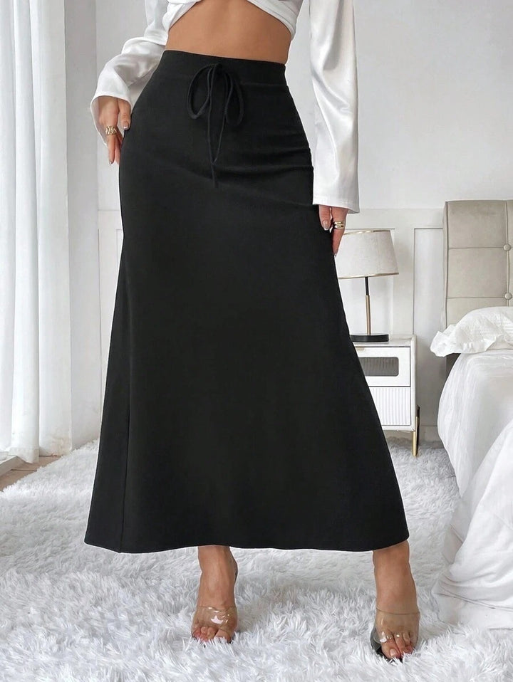 Damen Midi-Rock mit verstellbarem Bund Drune