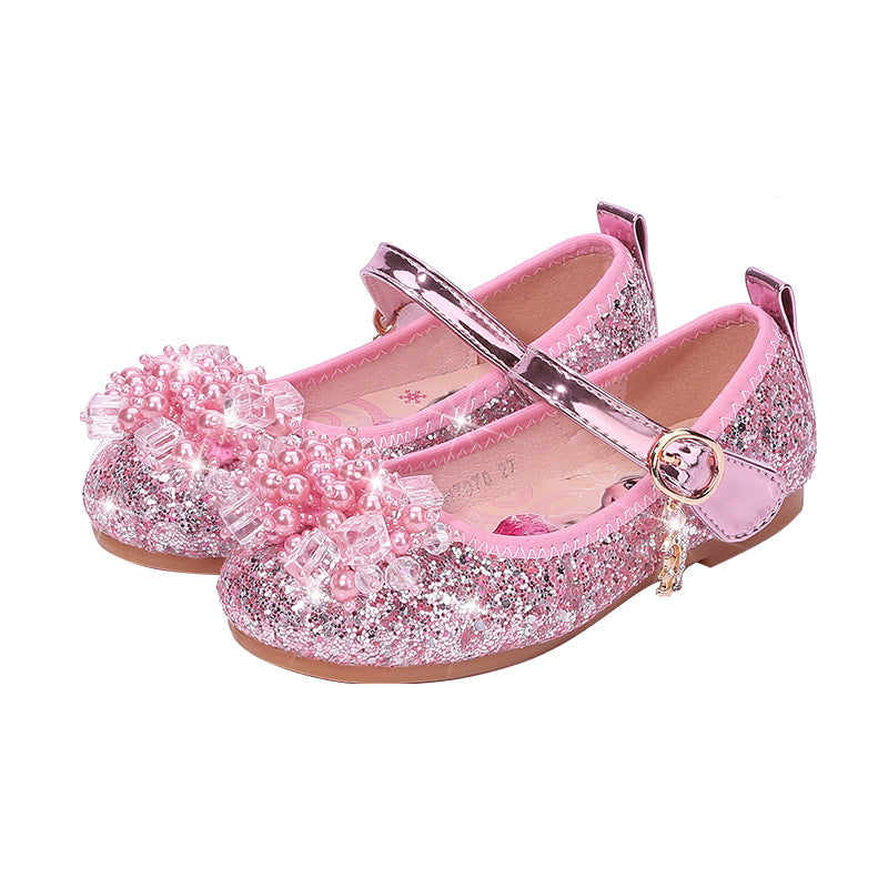 Mädchen Ballerina Schuhe mit funkelnden Perlenapplikationen Drune