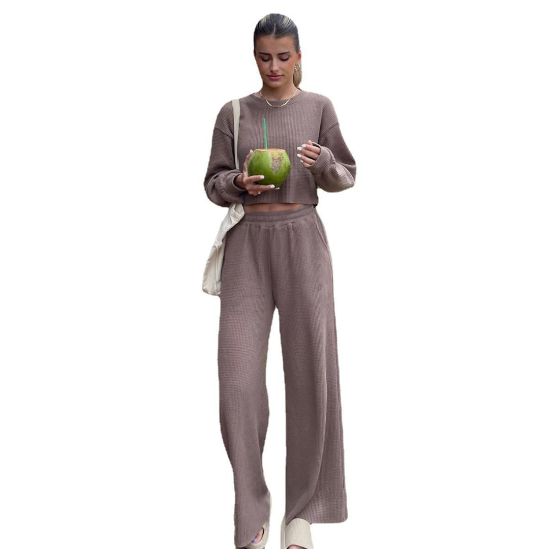 Damen lässiger und eleganter Strickanzug Drune
