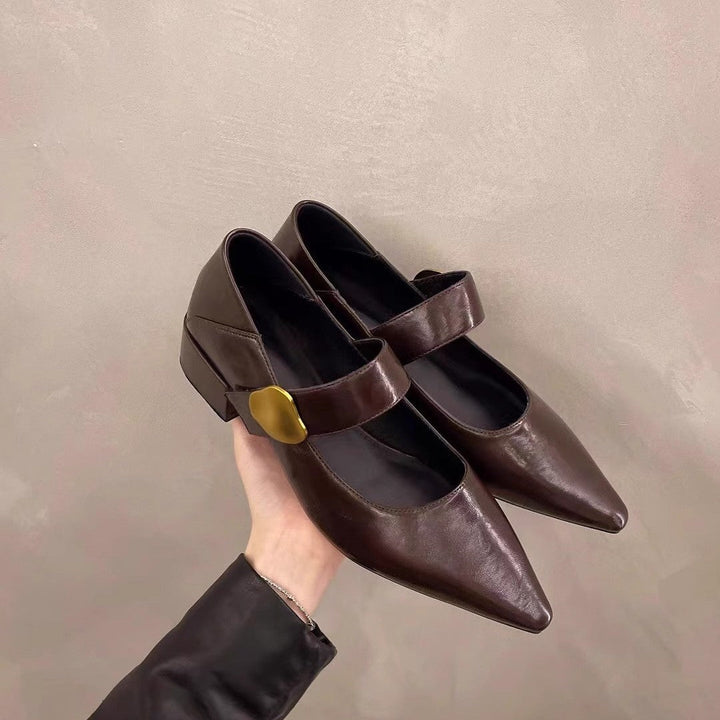 Damen elegante Slingback-Pumps mit dekorativem Riemchen Drune
