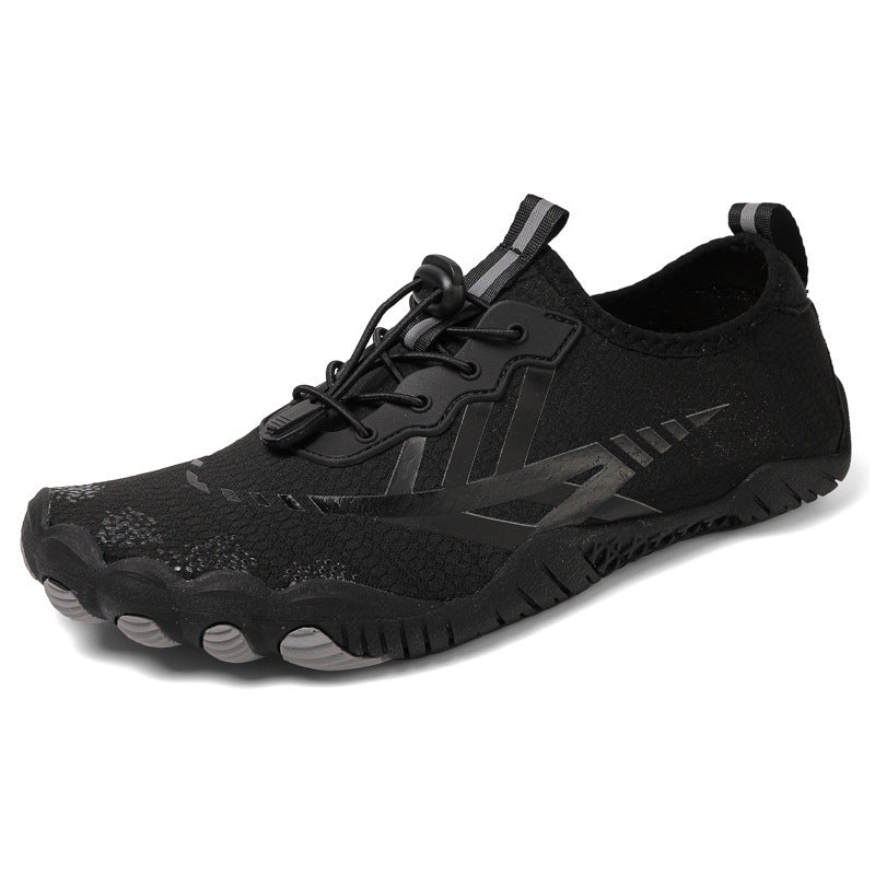 Unisex nan ultraleichte Aquaschuhe mit zehennahem Flexprofil, rutschfester Gummilaufsohle und Schnellzugverschluss Drune