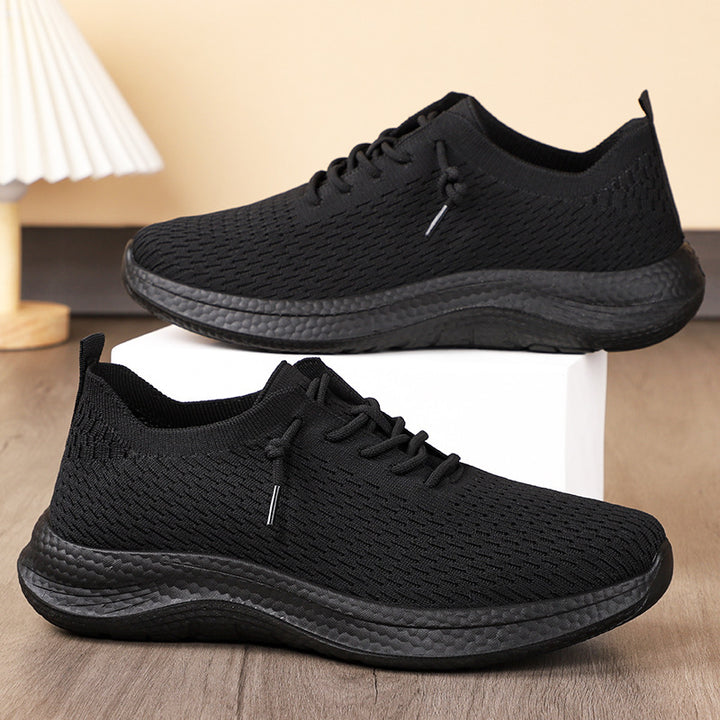 Damen nan atmungsaktiver Strick-Freizeitsneaker mit elastischem Sockeneinstieg, zehenverstärkter Kappe und reaktiver Memory-EVA-Komfortsohle Drune