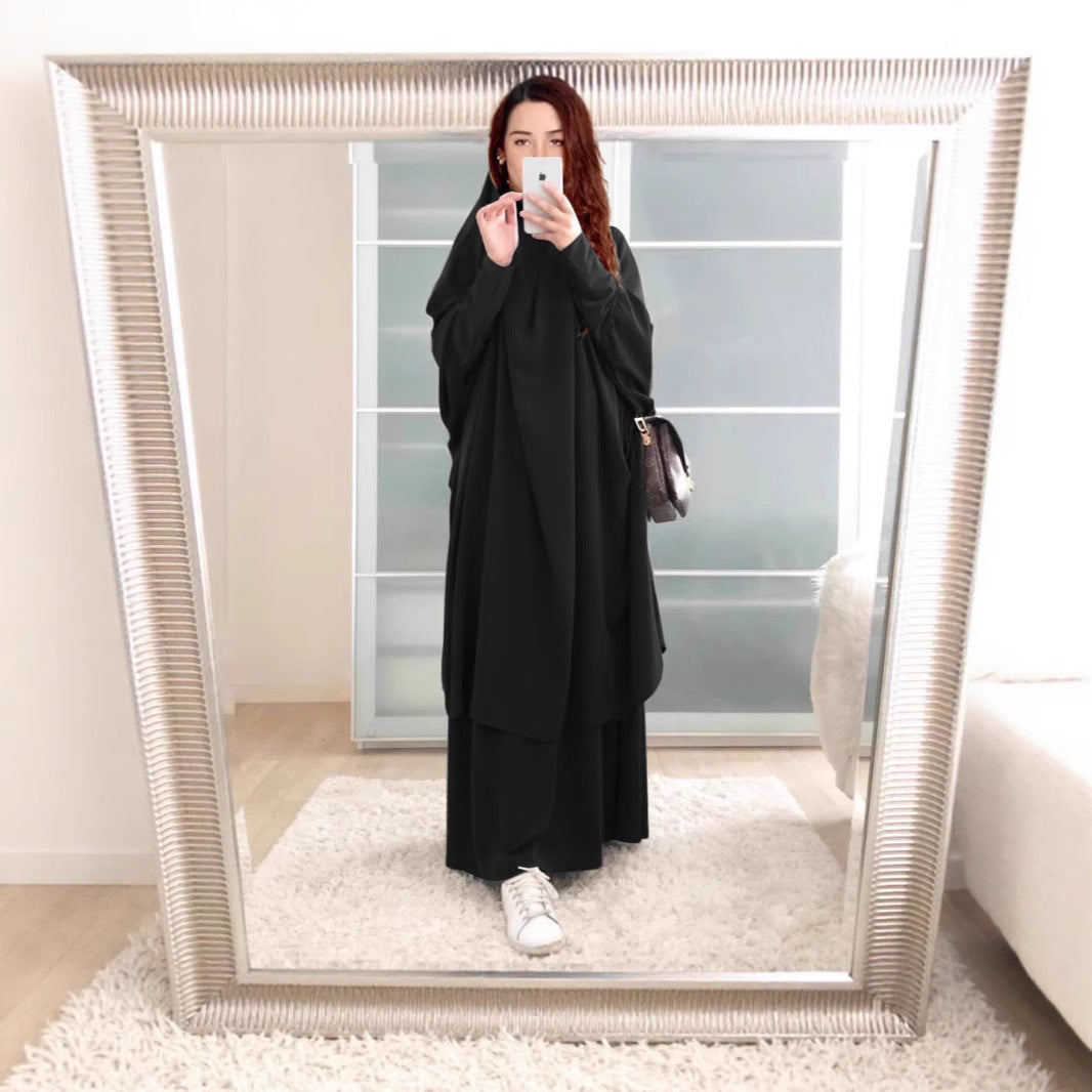 Damen Langarm Kaftan mit elegantem Schnitt und Weitem Design Drune