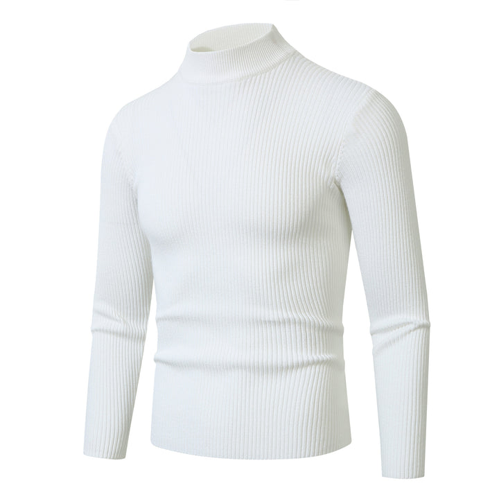 Herren Rollkragenpullover aus feinem Rippstrickmaterial Drune