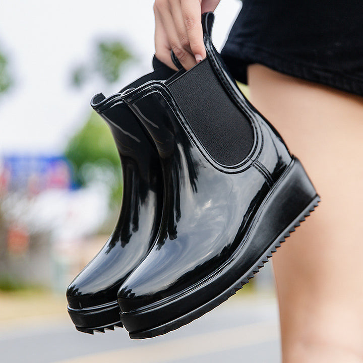 Damen Elegante und wasserdichte Chelsea Boots mit rutschfester Sohle Drune