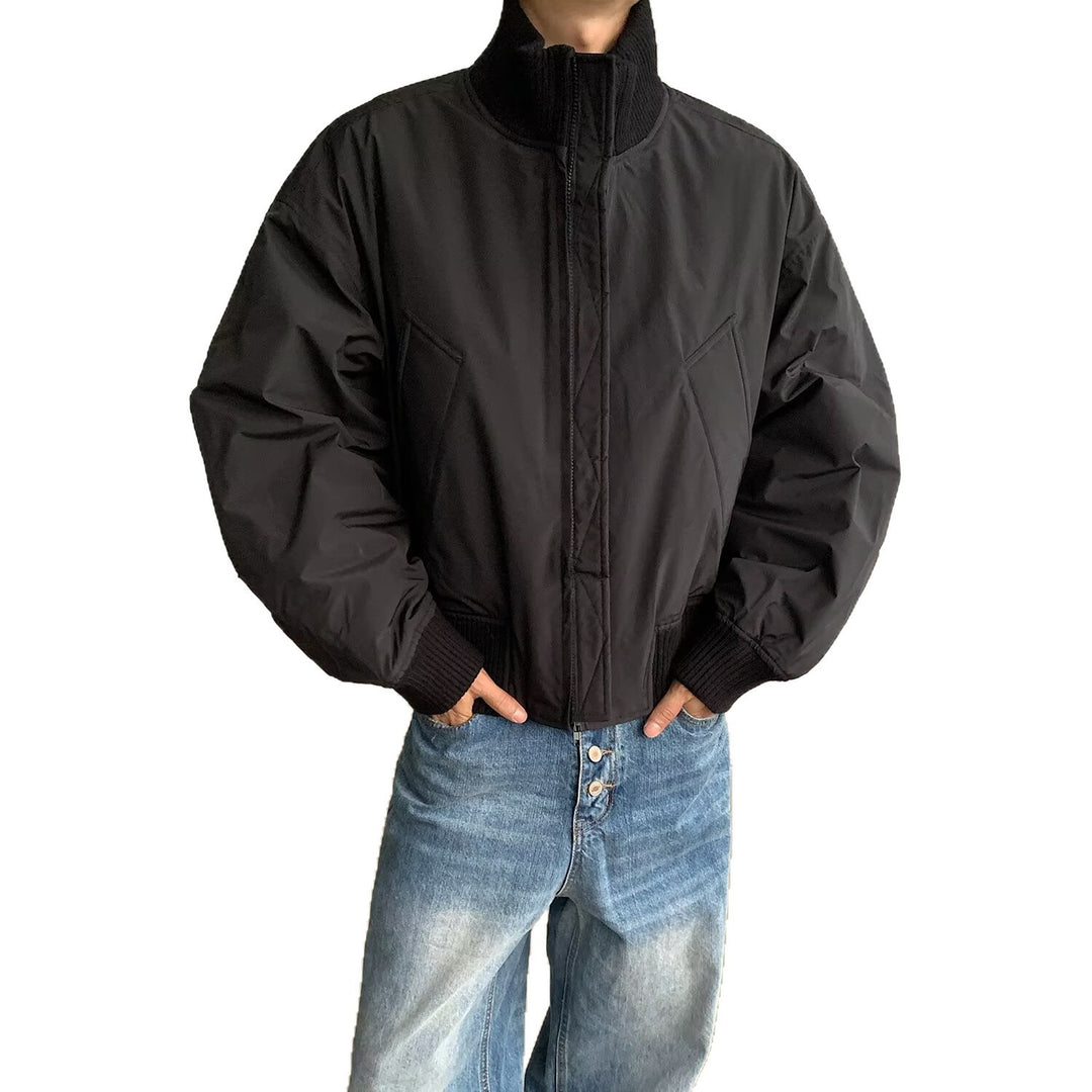 Herren stylische Bomberjacke mit elastischen Bündchen und weichem Innenfutter Drune