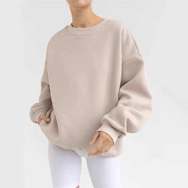 Damen Oversized Sweatshirt mit weiten Ärmeln Drune