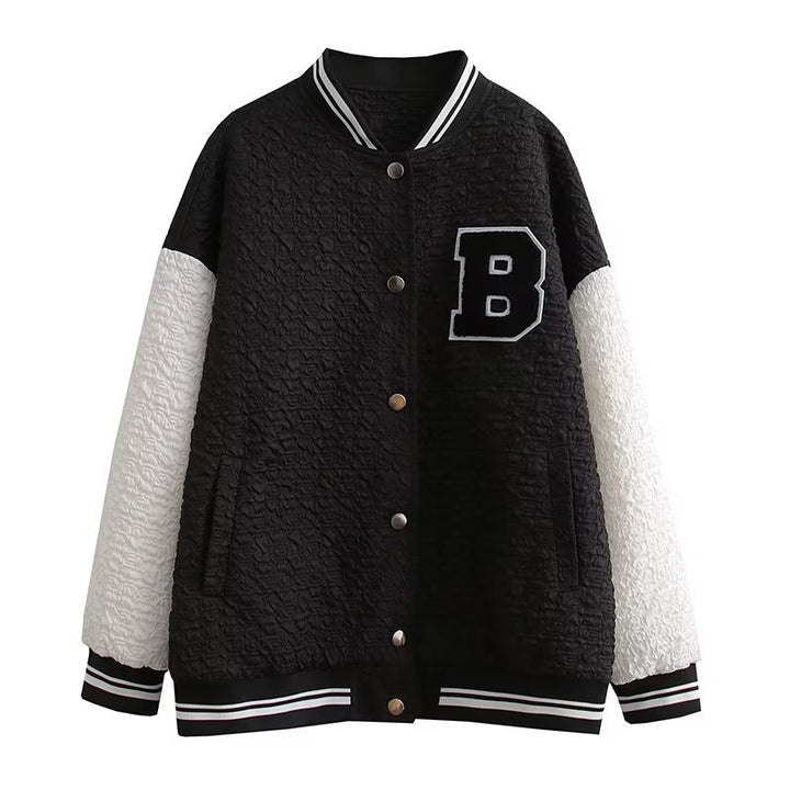 Damen Sportliche Bomberjacke mit strukturiertem Obermaterial und eleganten Details Drune