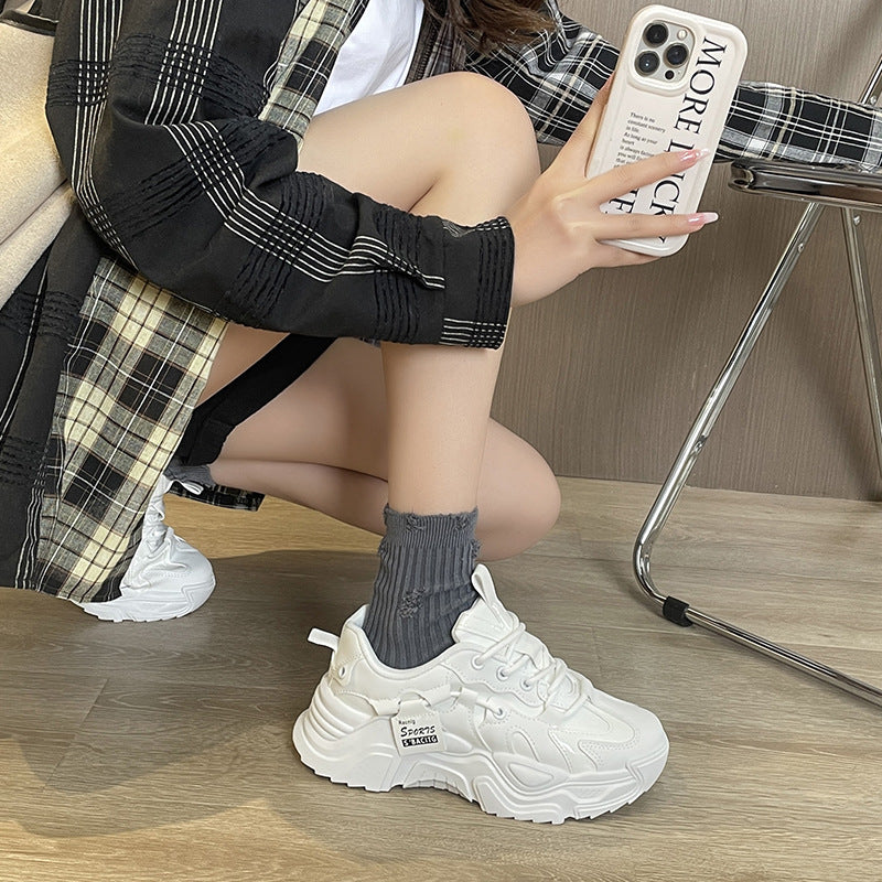 Damen Chunky Sneaker mit atmungsaktiver Mesh-Oberfläche und stabiler Dämpfungstechnologie Drune
