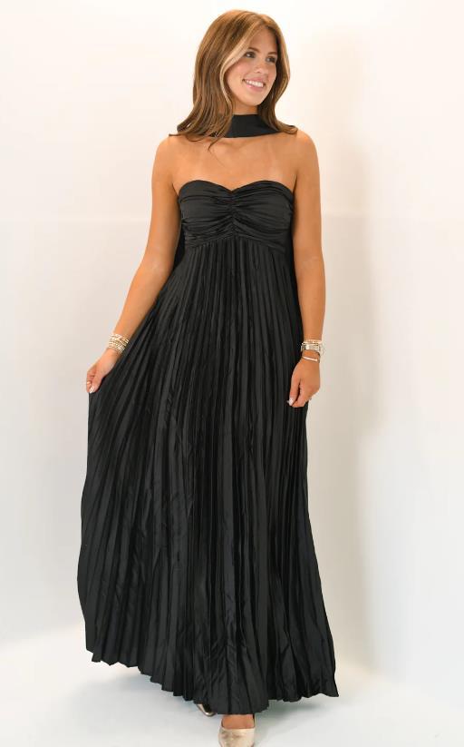 Damen elegante Maxi-Röcke mit Faltenwurf Drune
