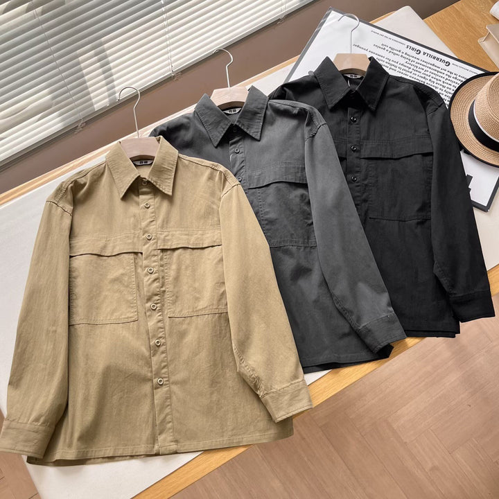 Damen Lässiges Overshirt mit praktischen Brusttaschen Drune