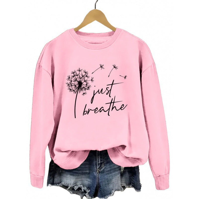 Damen Sweatshirt mit inspirierendem Pusteblumen-Motiv Drune