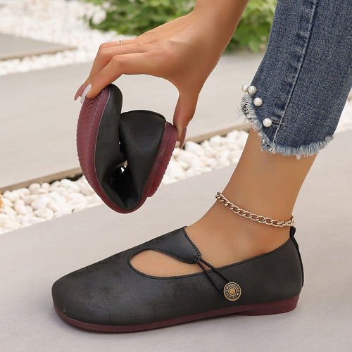 Damen elegante Mary Jane Ballettschuhe Drune