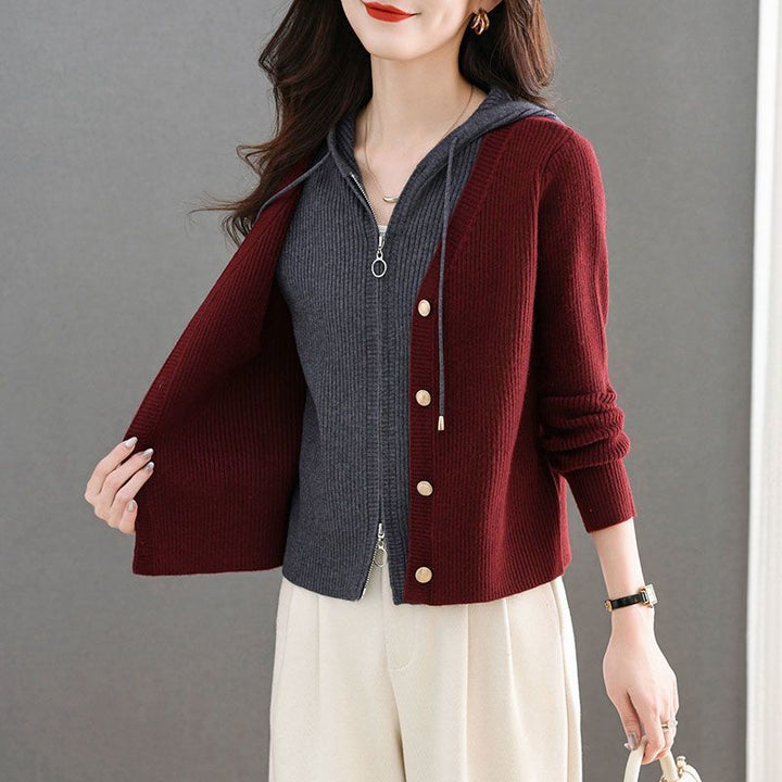 Damen Strickjacke mit stilvollen Knopfdetails Drune