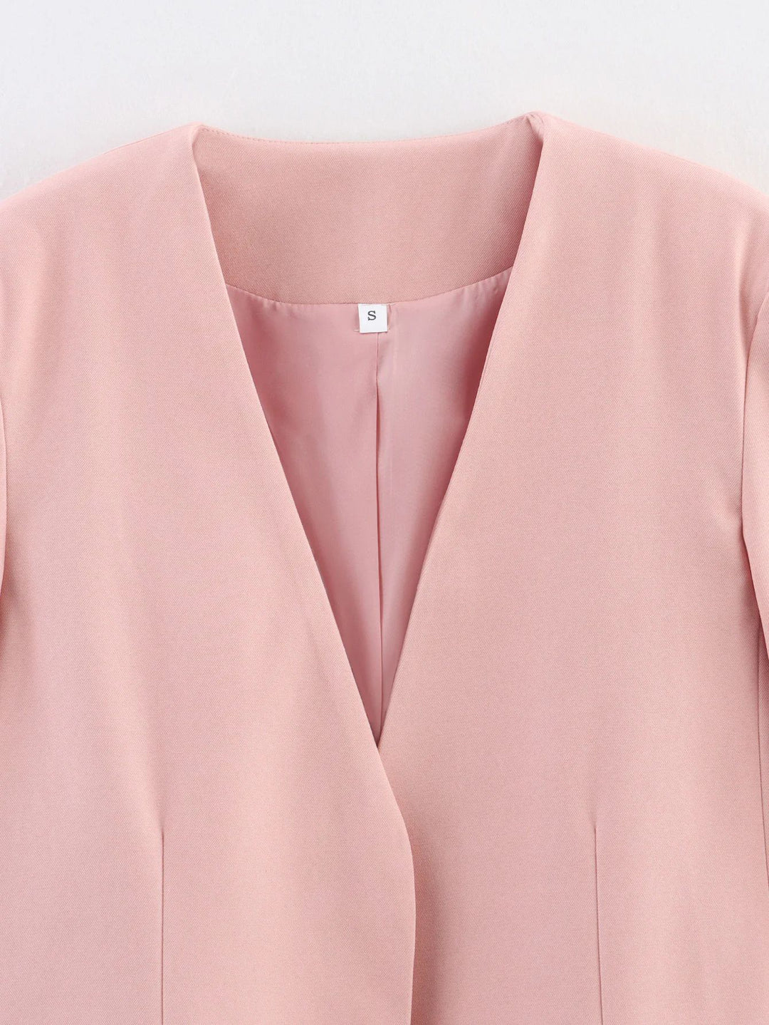 Damen modischer Blazer ohne Verschluss mit eleganter Silhouette Drune