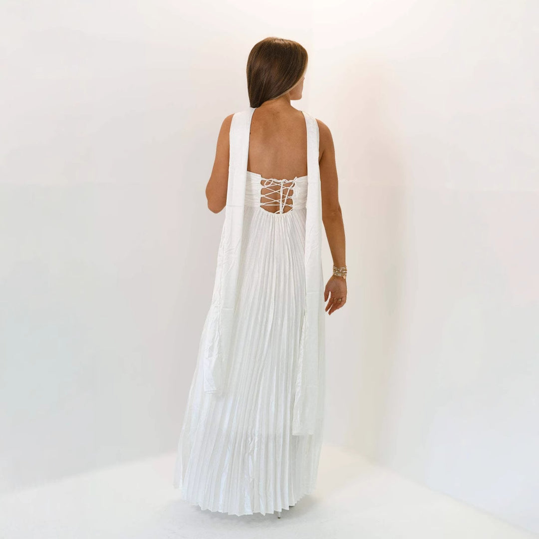 Damen elegante Maxi-Röcke mit Faltenwurf Drune