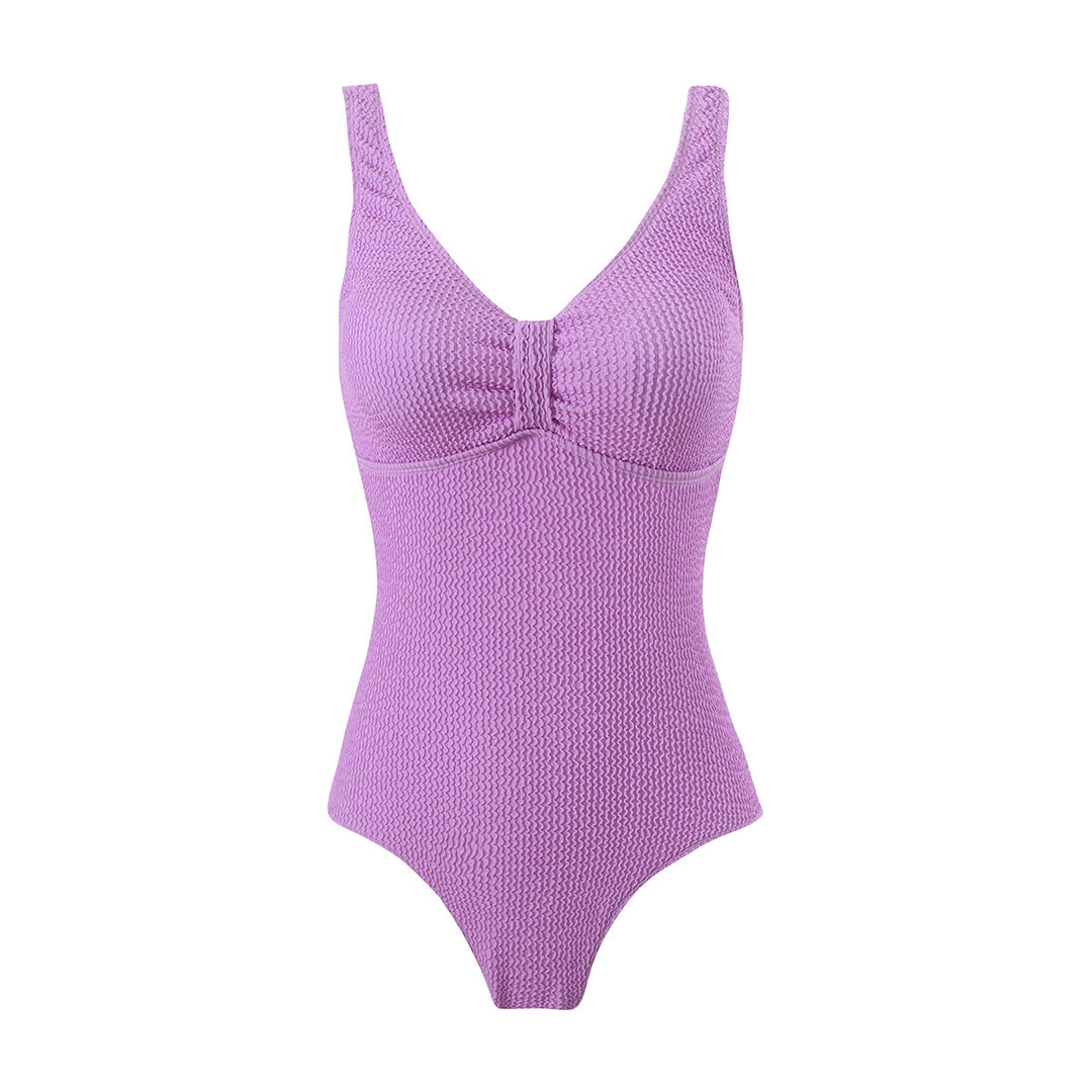 Damen Einteiliger Badeanzug mit strukturiertem Obermaterial und sportlichem Schnitt Drune