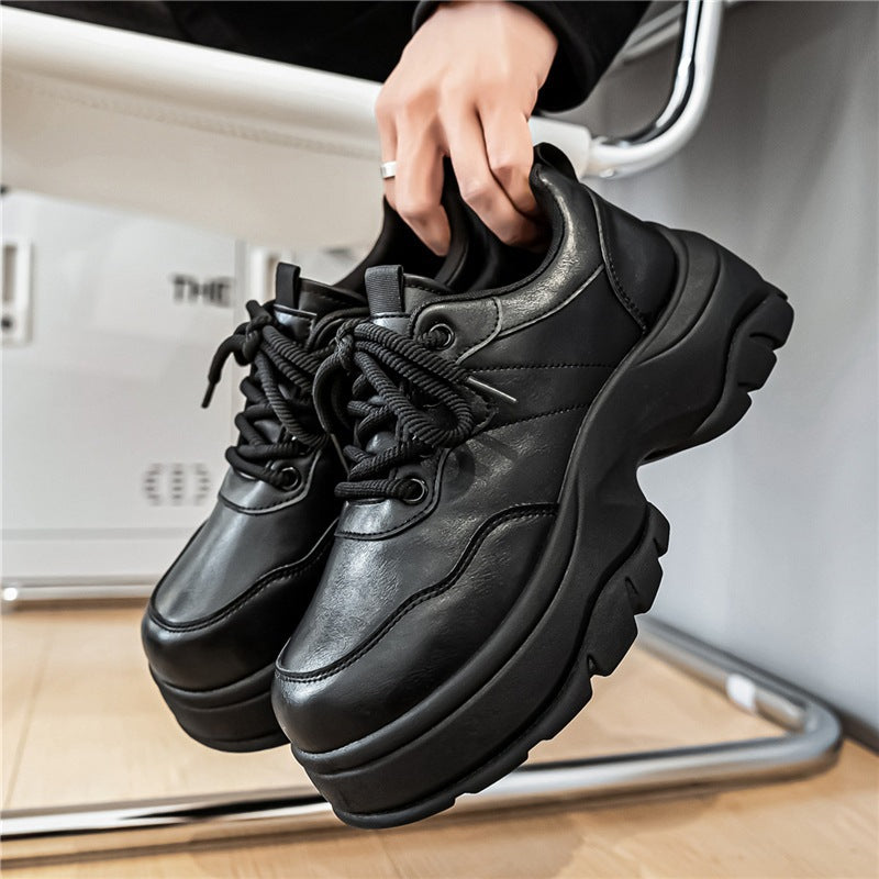 Damen urbane Plateau‑Chunky‑Sneaker mit extra hoher Dämpfung, gepolstertem Knöchelkragen und griffiger Offroad‑Profilsohle Drune