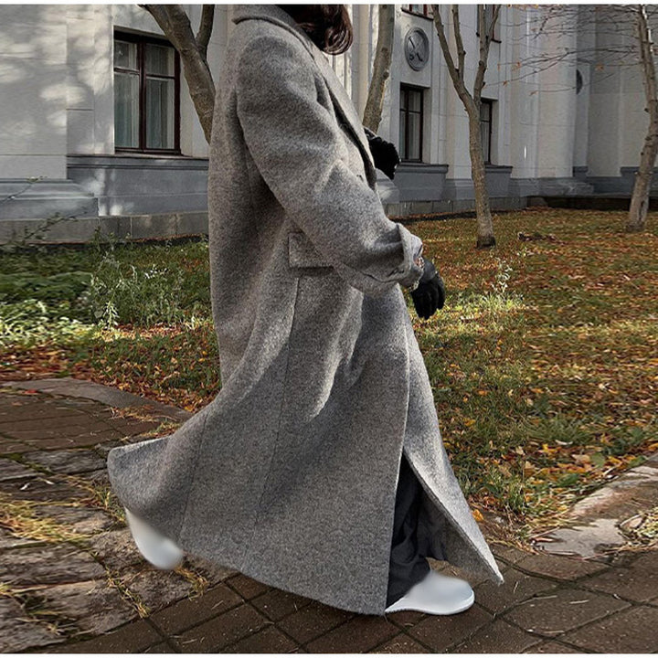 Damen oversized Wollmantel Drune