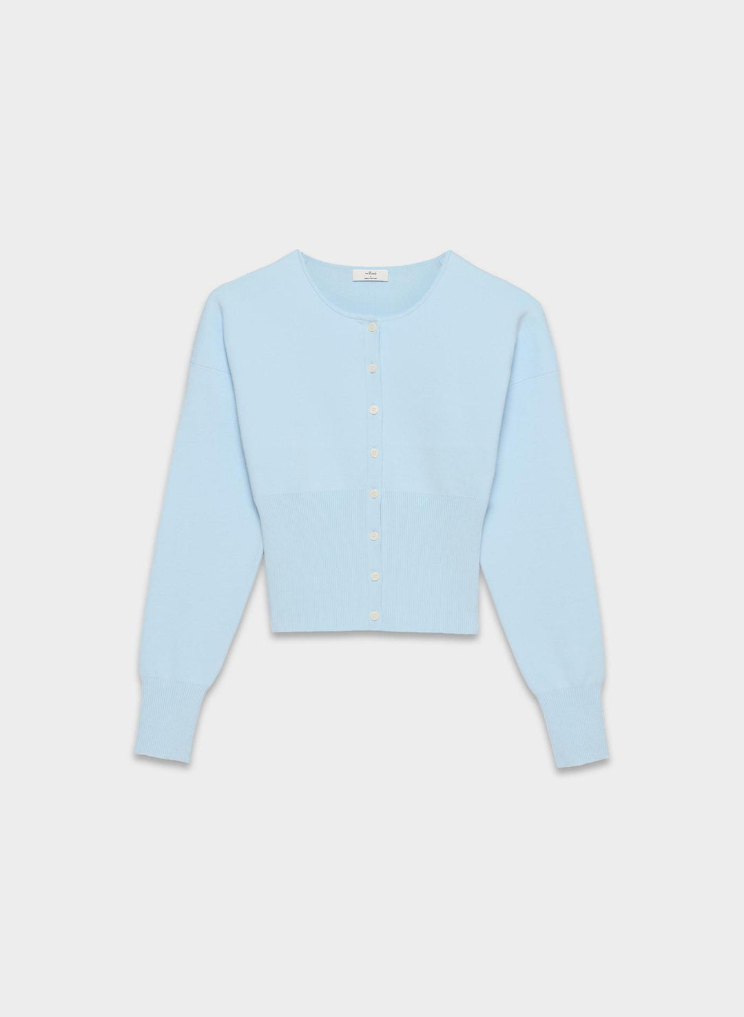 Damen modische, eng geschnittene Strickjacke mit Knopfleiste Drune