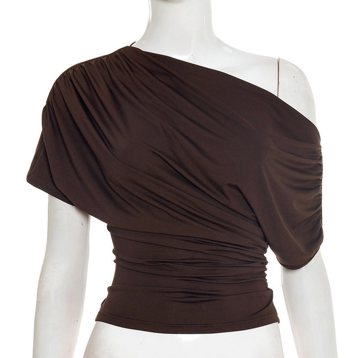 Damen asymmetrisches Top Drune