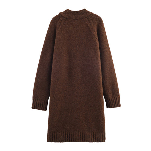 Damen Grobstrickjacke mit Übergröße und eleganter Knopfleiste Drune