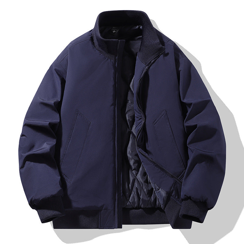 Herren modische Steppjacke mit hohem Kragen Drune