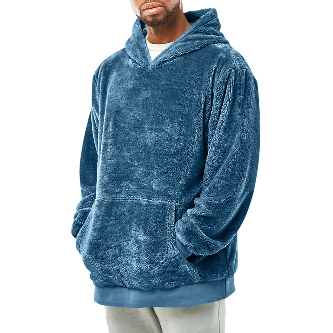 Herren kuscheliger Fleece-Hoodie Drune
