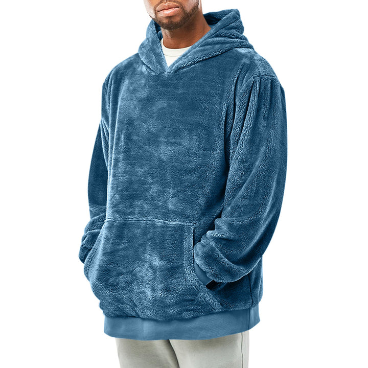 Herren kuscheliger Fleece-Hoodie Drune
