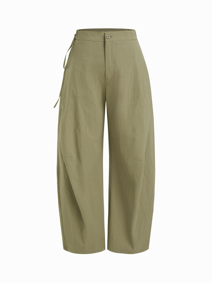 Damen lässige Culotte-Hose mit elastischem Bund und praktischen Seitentaschen Drune