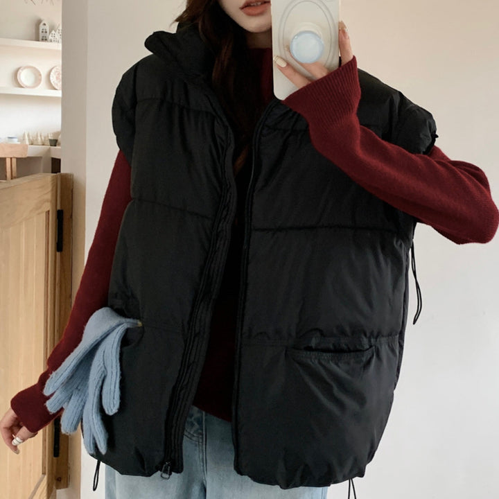 Damen Wattierte Freizeitjacke mit hohen Taschen und durchgehendem Reißverschluss Drune