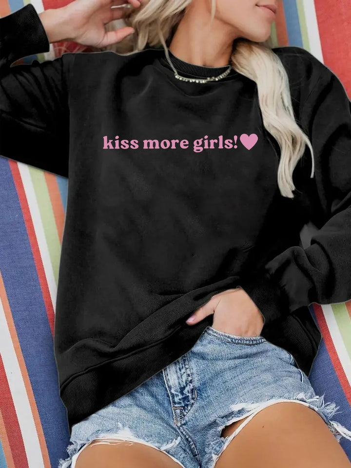 Damen Sweatshirt mit inspirierendem Schriftzug und lässiger Passform Drune