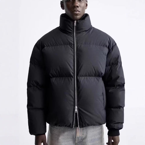 Damen gesteppte Winterjacke mit hochschließendem Kragen und seitlichen Eingrifftaschen Drune