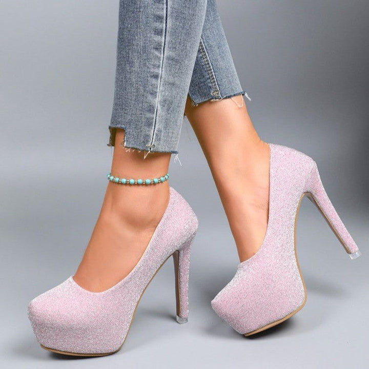 Damen Glitzernde High Heels Drune