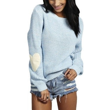 Damen Strickpullover mit Herz-Applikationen und lässiger Passform Drune