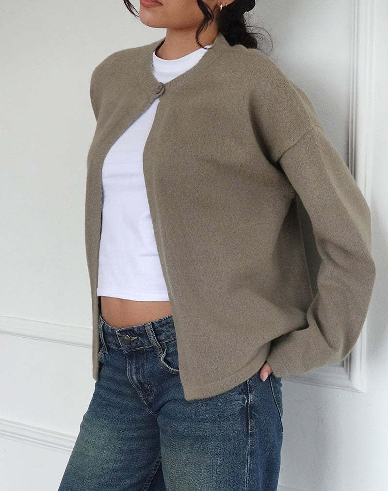 Damen Strickjacke mit praktischen Knopfdetails und lässigem Schnitt Drune