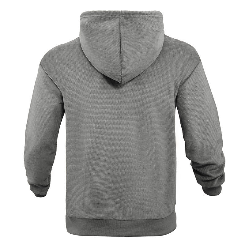Herren sportlicher Zip-Hoodie aus atmungsaktivem Material mit Taschen Drune