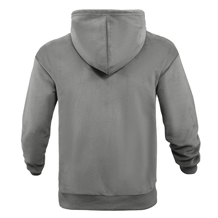 Herren sportlicher Zip-Hoodie aus atmungsaktivem Material mit Taschen Drune