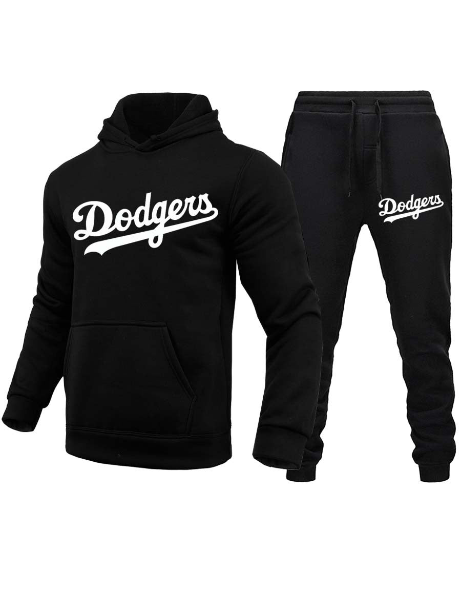 Damen Hoodie und Jogginghose Set mit auffälligem Sportlogo Drune