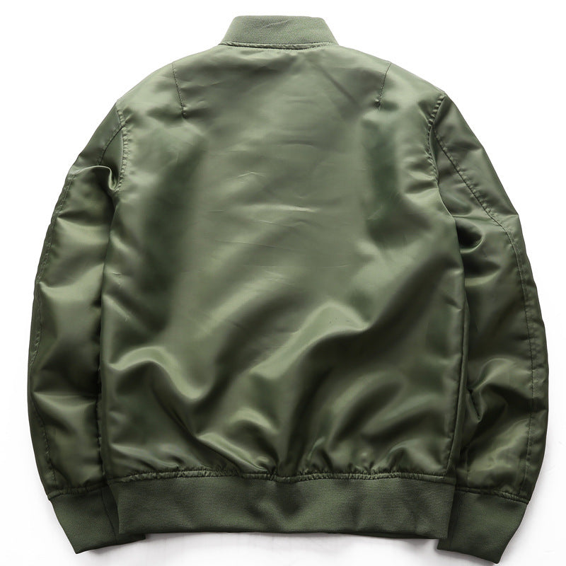 Herren nan klassische Bomberjacke aus wasserabweisendem Nylon mit gerippten Bündchen und Ärmeltasche Drune