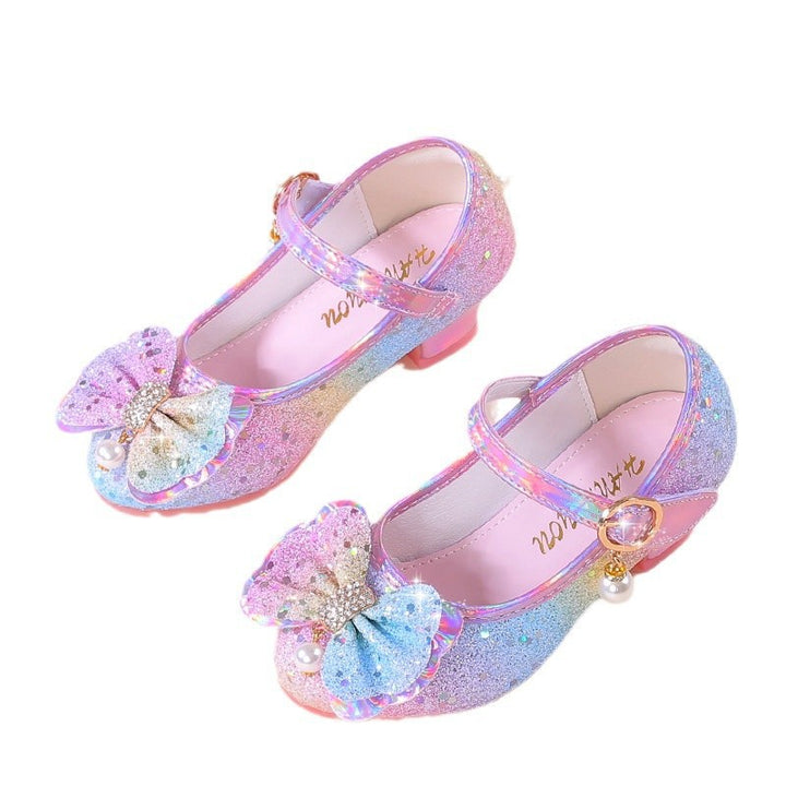 Mädchen Elegante Ballerina-Schuhe mit funkelnden Schleifen und Strass Drune