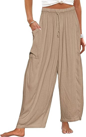 Damen Weite Sommerhosen Drune