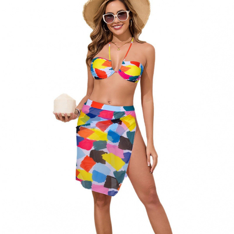 Damen Bikiniset mit verführerischem Wickelrock Drune
